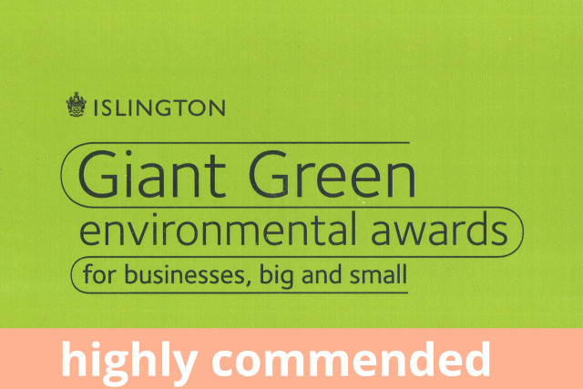 #NEW islington-council-giant-green-environmental-awards-green-champion-highly-commended